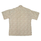CAMPIA Mens Hawaiian Shirt Beige Diamond L