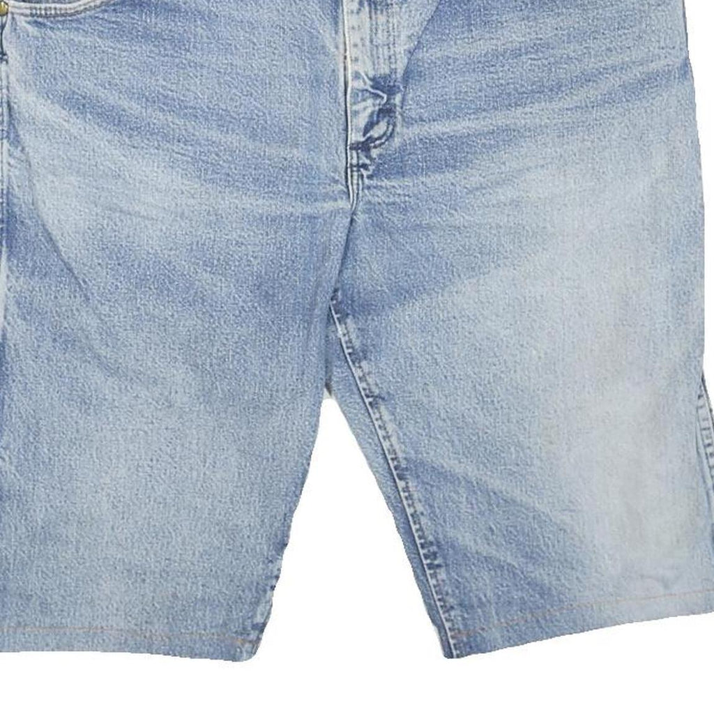 WRANGLER Womens Denim Blue Casual Shorts L W38 Cotton Blend Summer Fashion