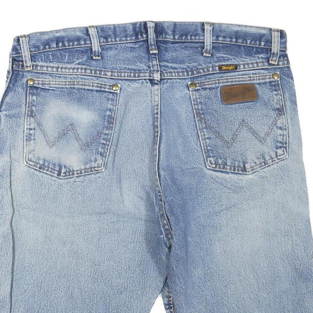 WRANGLER Womens Denim Blue Casual Shorts L W38 Cotton Blend Summer Fashion