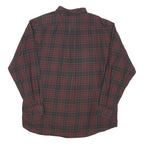 RALPH LAUREN Mens Red & Green Check Shirt L Long Sleeve Button Down Cotton Blend