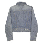 TOMMY HILFIGER Womens Blue Denim Cotton Jacket M Classic Button Closure