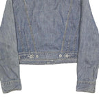 TOMMY HILFIGER Womens Blue Denim Cotton Jacket M Classic Button Closure