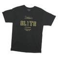 CHAMPION Mens Black Deveau's Elite Graphic T-Shirt M Crew Neck Short Sleeve