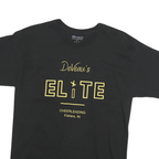 CHAMPION Mens Black Deveau's Elite Graphic T-Shirt M Crew Neck Short Sleeve