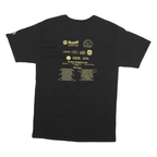 CHAMPION Mens Black Deveau's Elite Graphic T-Shirt M Crew Neck Short Sleeve