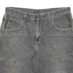 Mens Casual Black Denim Cotton Blend Shorts XL W38 Relaxed Fit Pockets