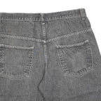 Mens Casual Black Denim Cotton Blend Shorts XL W38 Relaxed Fit Pockets