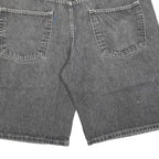 Mens Casual Black Denim Cotton Blend Shorts XL W38 Relaxed Fit Pockets