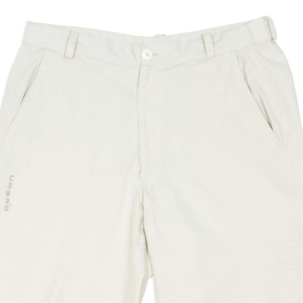 UMBRO Mens Shorts White Casual Plain M W32 Lightweight Summer