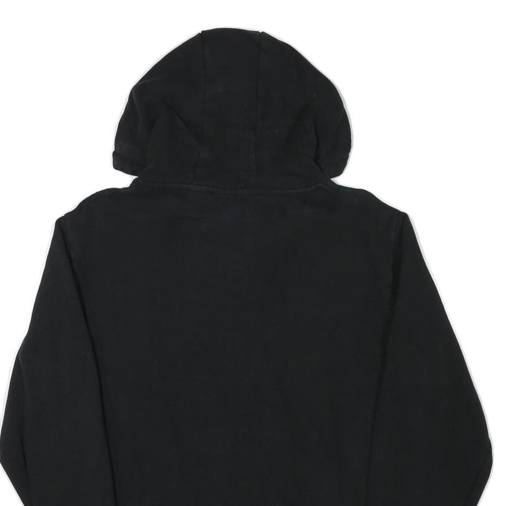 ELLESSE Womens Black Hoodie UK 12 Pullover Cotton Blend Casual Logo Sweatshirt