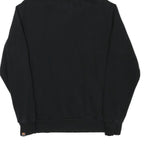 ELLESSE Womens Black Hoodie UK 12 Pullover Cotton Blend Casual Logo Sweatshirt