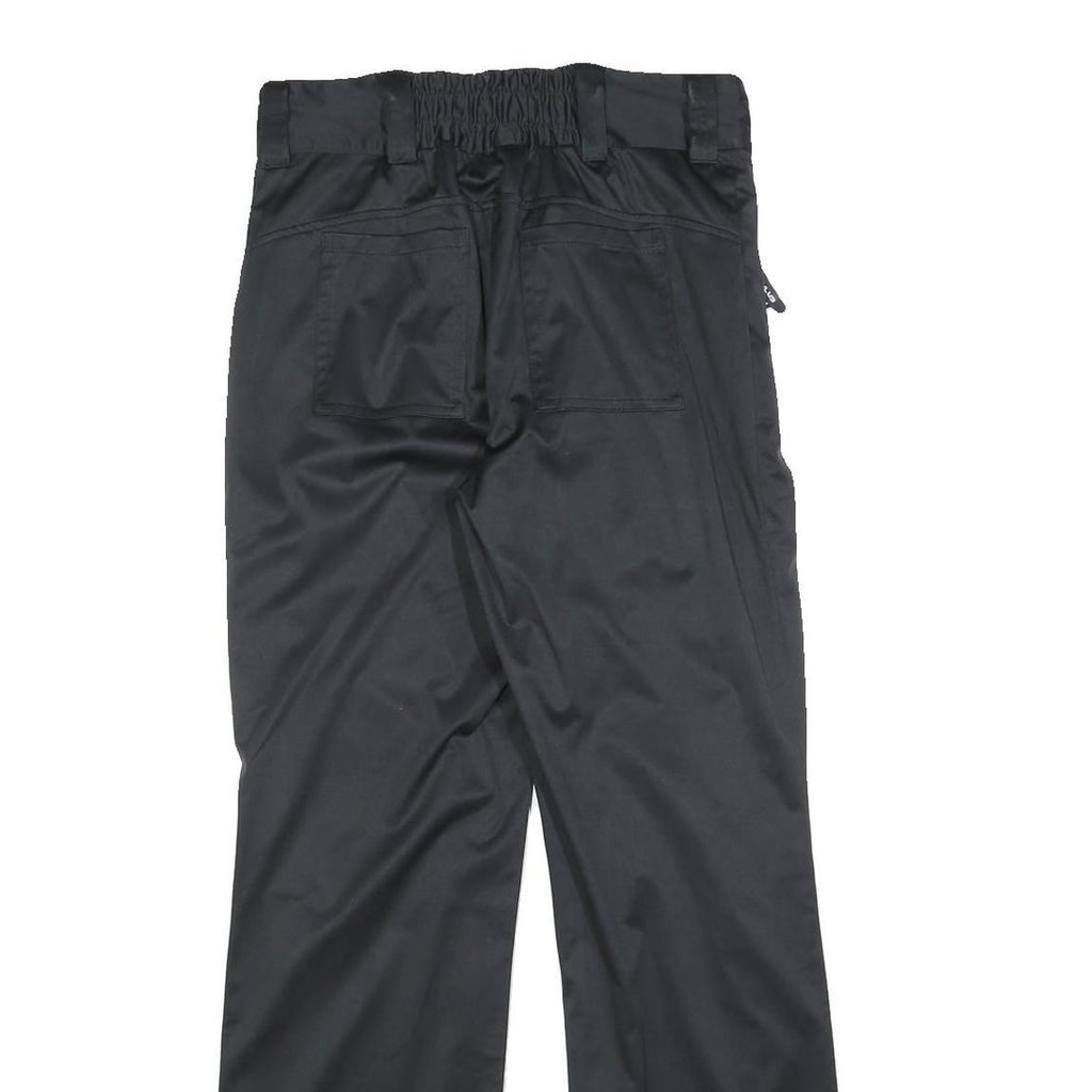 NEBULUS Womens Black Regular Trousers W28 L30 Polyester Blend Zip Practical