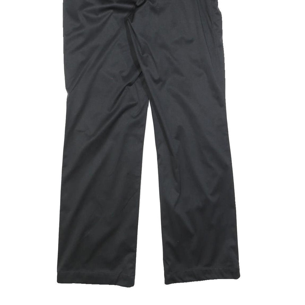 NEBULUS Womens Black Regular Trousers W28 L30 Polyester Blend Zip Practical