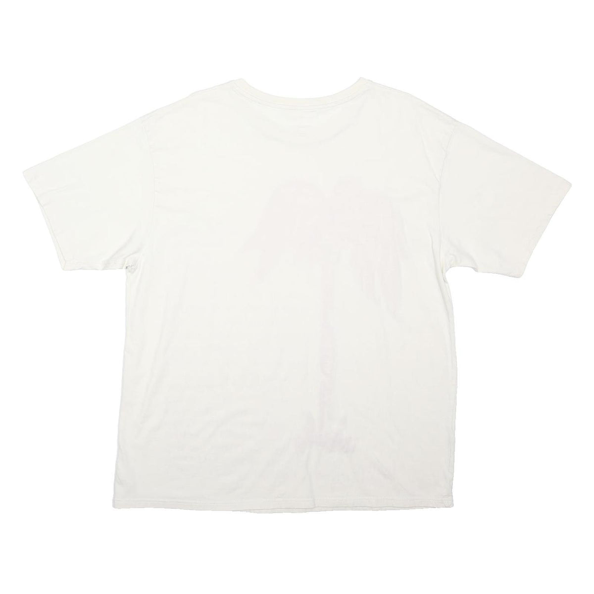 RIVER ISLAND Womens White Graphic T-Shirt UK 16 Short Sleeve Crew Neck Travel