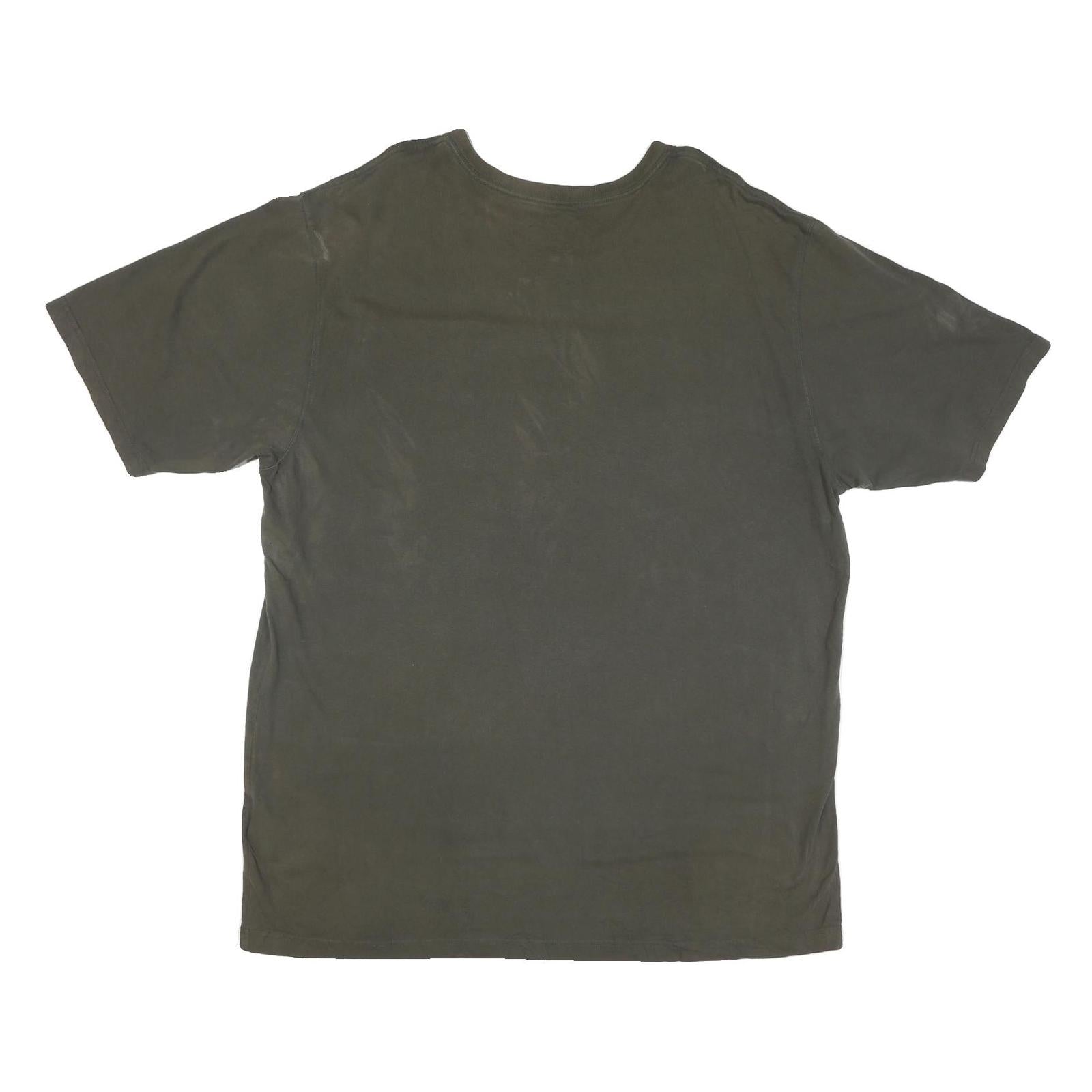 CARHARTT Mens Dark Green Cotton Blend Casual T-Shirt XL Crew Neck Short Sleeve
