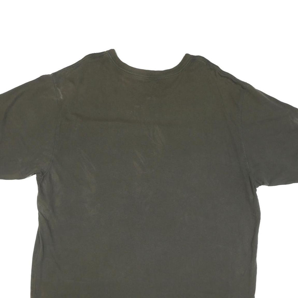 CARHARTT Mens Dark Green Cotton Blend Casual T-Shirt XL Crew Neck Short Sleeve