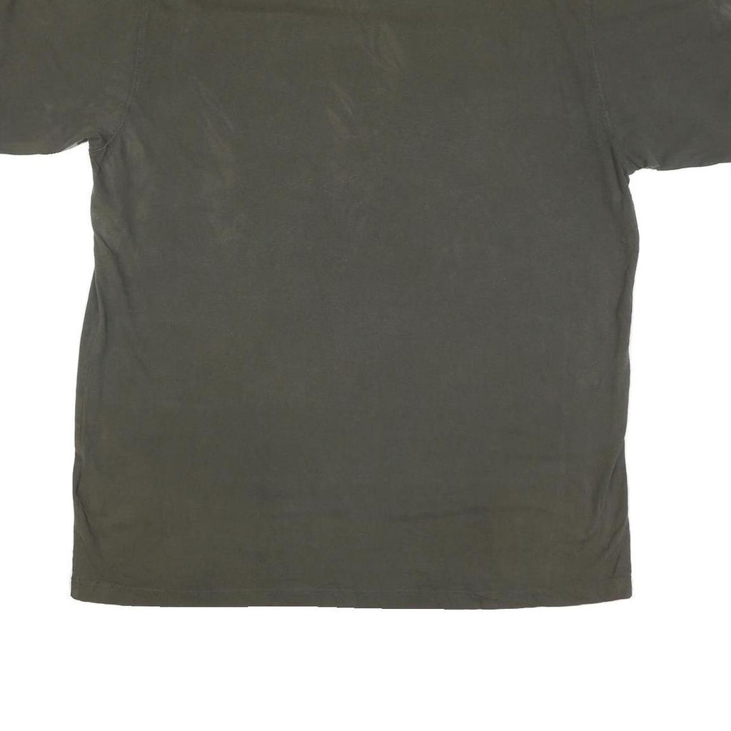 CARHARTT Mens Dark Green Cotton Blend Casual T-Shirt XL Crew Neck Short Sleeve