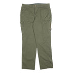 NATURAL REFLECTIONS Womens Cotton Blend Green Regular Fit Straight Leg Trousers