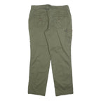 NATURAL REFLECTIONS Womens Cotton Blend Green Regular Fit Straight Leg Trousers