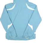 COLUMBIA Womens Blue & White Outdoor Jacket M Nylon Zip Hooded