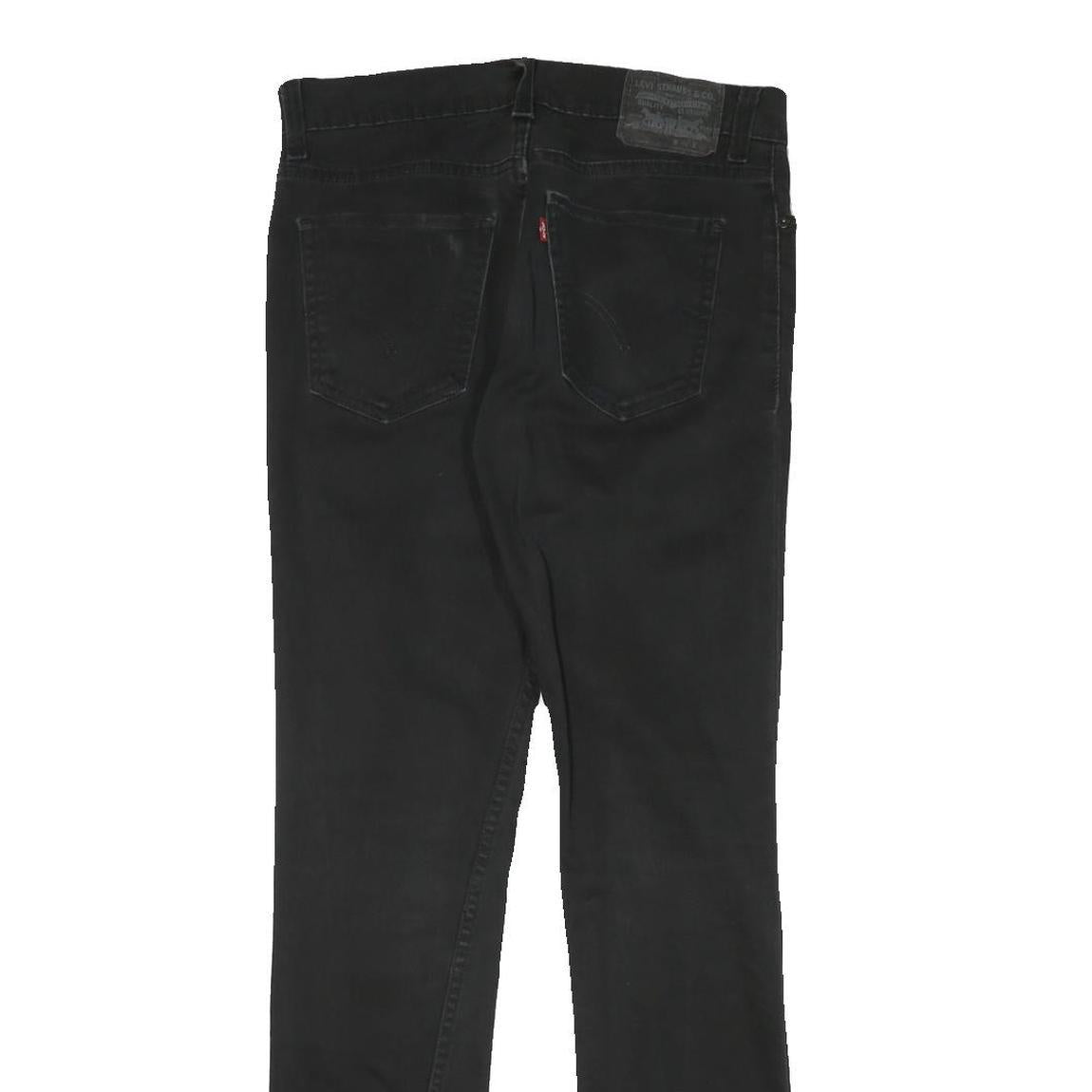 LEVI'S 510 Mens Slim Black Denim Dark W30 L32 Stretch Cotton Blend Jeans