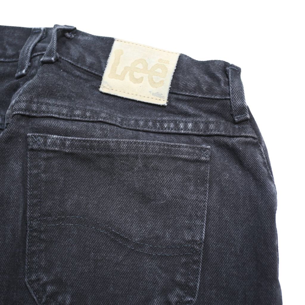 LEE Womens Black Relaxed Jeans Denim W26 L26 Classic Fit Zip Closure