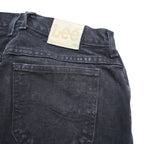 LEE Womens Black Relaxed Jeans Denim W26 L26 Classic Fit Zip Closure