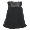MAJE Womens Black Strapless Silk Dress Mini Evening Cocktail Elegant S