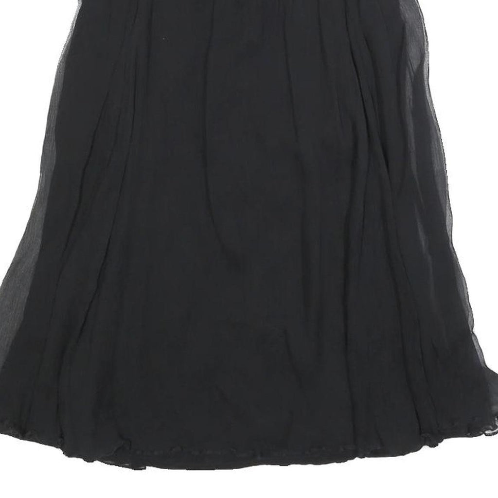 MAJE Womens Black Strapless Silk Dress Mini Evening Cocktail Elegant S