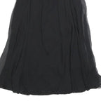 MAJE Womens Black Strapless Silk Dress Mini Evening Cocktail Elegant S