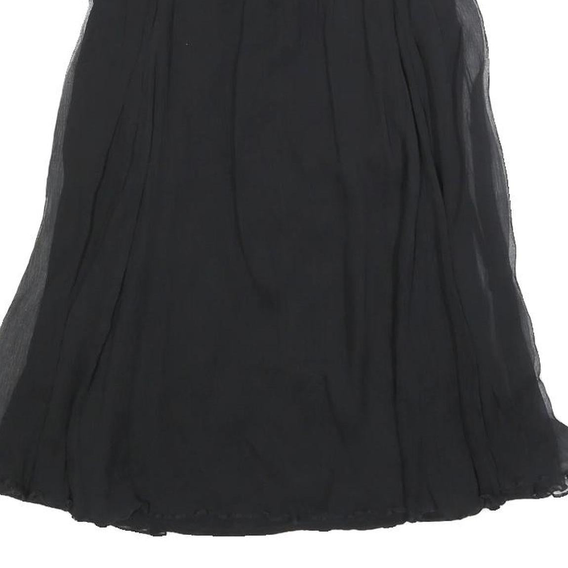 MAJE Womens Black Strapless Silk Dress Mini Evening Cocktail Elegant S