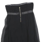 MAJE Womens Black Strapless Silk Dress Mini Evening Cocktail Elegant S