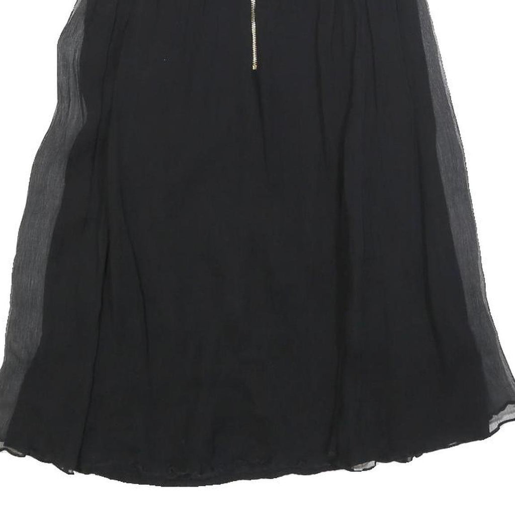 MAJE Womens Black Strapless Silk Dress Mini Evening Cocktail Elegant S