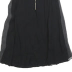 MAJE Womens Black Strapless Silk Dress Mini Evening Cocktail Elegant S