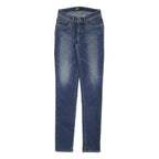 LEVI'S Womens Slim Blue Denim Jeans W24 L30 Zip Stylish Cotton Blend