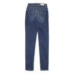 LEVI'S Womens Slim Blue Denim Jeans W24 L30 Zip Stylish Cotton Blend