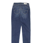 LEVI'S Womens Slim Blue Denim Jeans W24 L30 Zip Stylish Cotton Blend