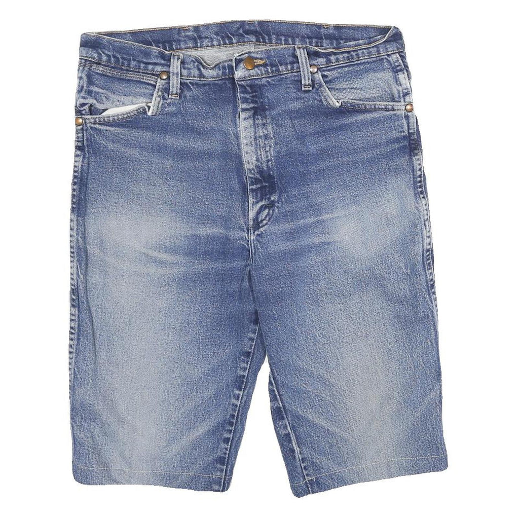 WRANGLER Mens Denim Blue Casual Shorts L W32 Classic Fit Cotton Blend