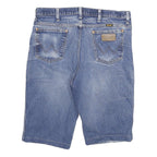 WRANGLER Mens Denim Blue Casual Shorts L W32 Classic Fit Cotton Blend