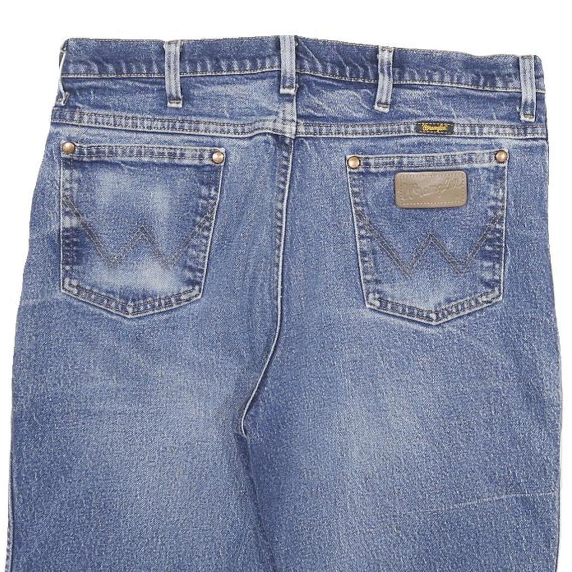 WRANGLER Mens Denim Blue Casual Shorts L W32 Classic Fit Cotton Blend