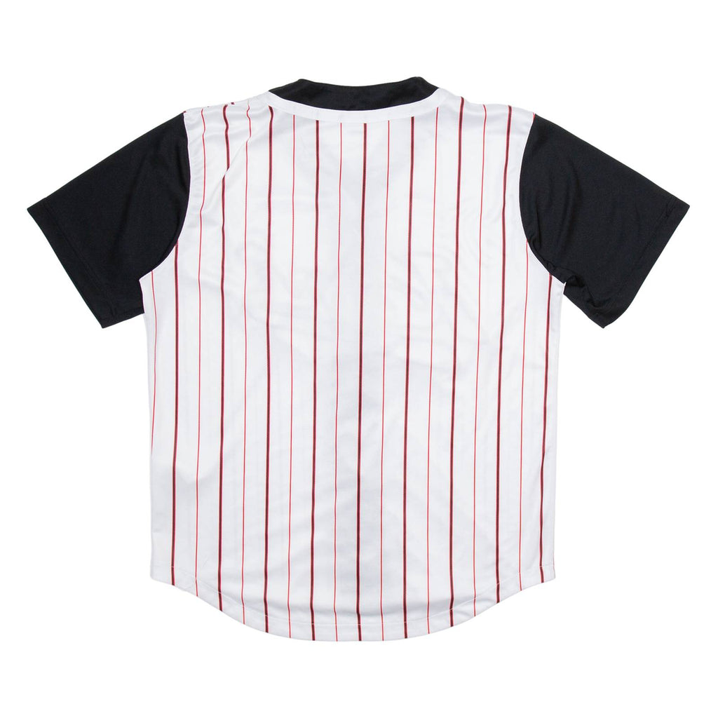 KARL KANI Mens Jersey White Button Neck M