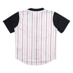 KARL KANI Mens Jersey White Button Neck M