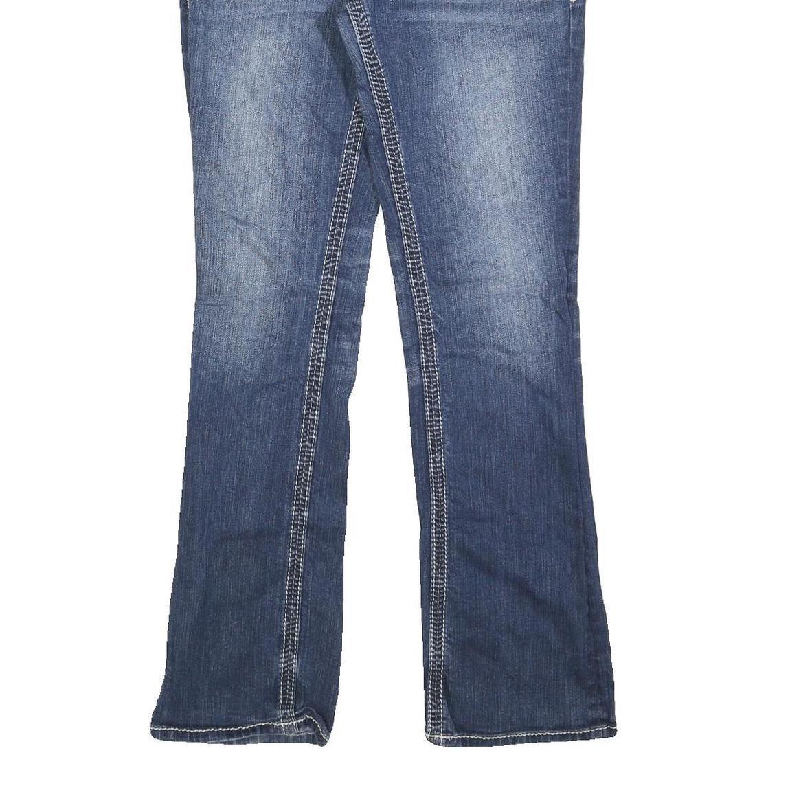 BKE Womens Blue Regular Fit Bootcut Denim Light Wash W32 L32 Stylish Casual