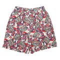 PENDLETON Womens Shorts White Navy & Red Golf Print S W27 Casual Cotton