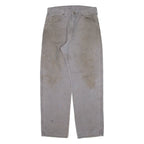 DICKIES Carpenter Workwear Mens Trousers Grey Relaxed Straight W32 L30
