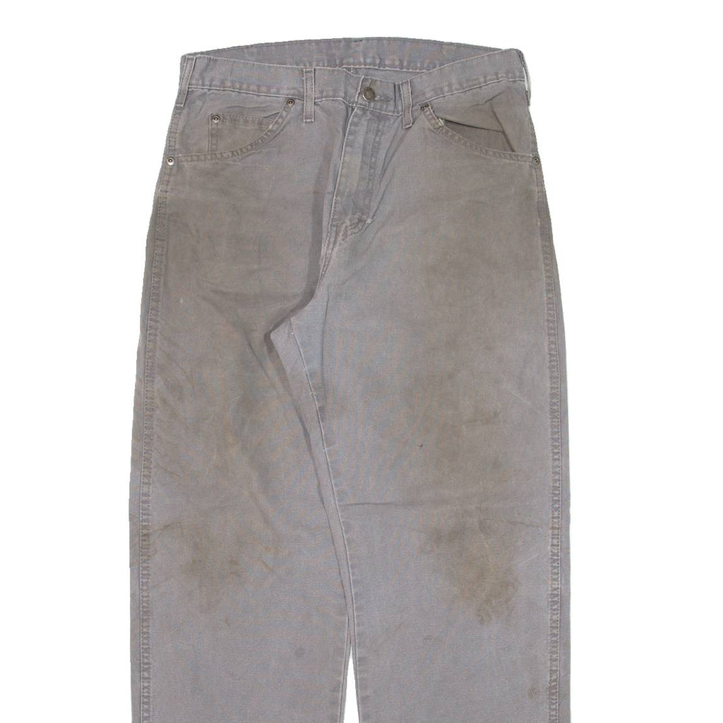 DICKIES Carpenter Workwear Mens Trousers Grey Relaxed Straight W32 L30