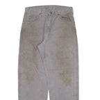 DICKIES Carpenter Workwear Mens Trousers Grey Relaxed Straight W32 L30