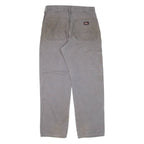 DICKIES Carpenter Workwear Mens Trousers Grey Relaxed Straight W32 L30