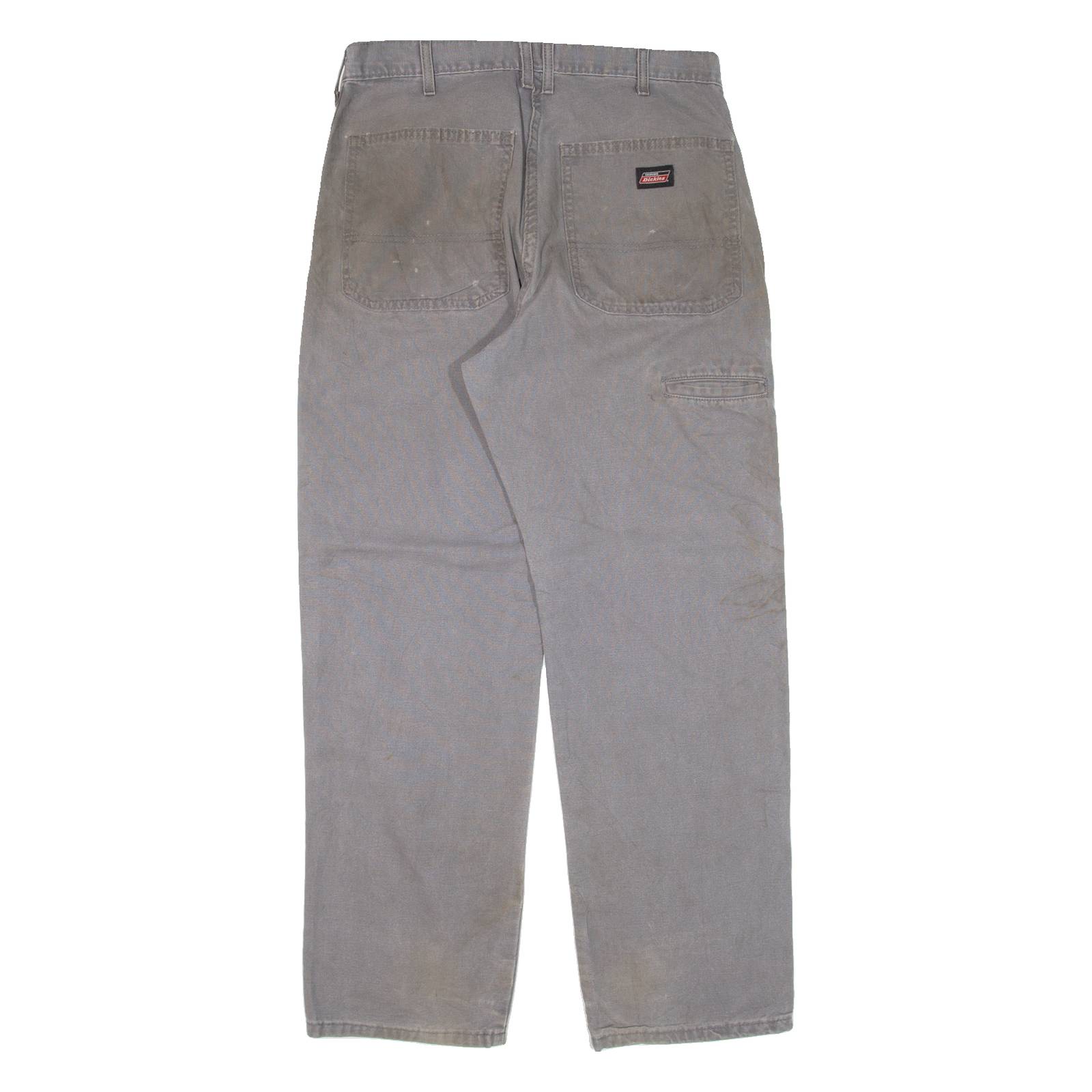 DICKIES Carpenter Workwear Mens Trousers Grey Relaxed Straight W32 L30