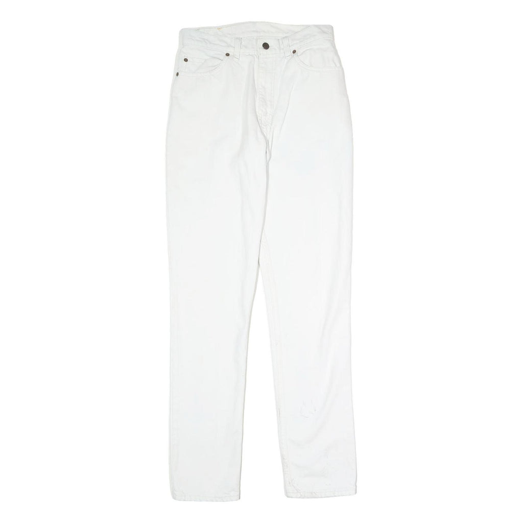 LEVI'S Mens Slim White Jeans Cotton Zip W28 L31 Classic Comfort Everyday